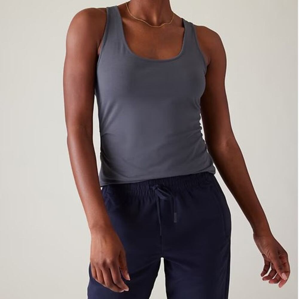 Athleta Outbound Scoop Neck Tank Top Granite Blue